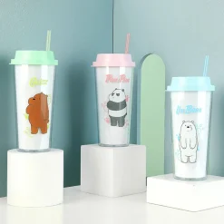 MINISO Borraccia - We Bare Bears (550Ml) (1 Pz)