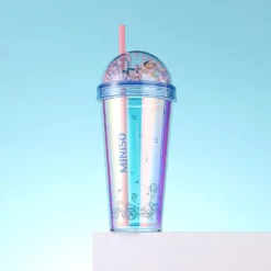 Hot MINISO Borraccia Con Cannuccia (420Ml)