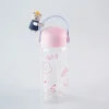 Clearance MINISO Borraccia In Vetro Little Bear Rosa (400Ml)