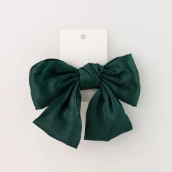 MINISO Fermaglio Fiocco Verde Per Capelli