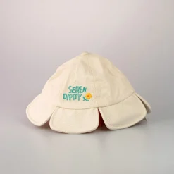 Hot MINISO Kids Bucket Hat A Forma Di Fiore Color Panna