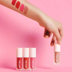 Online MINISO Liquid Lipstick - Pink Cube (02 Nuddy)
