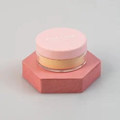 MINISO Loose Powder - Pink Cube (01 Banana)