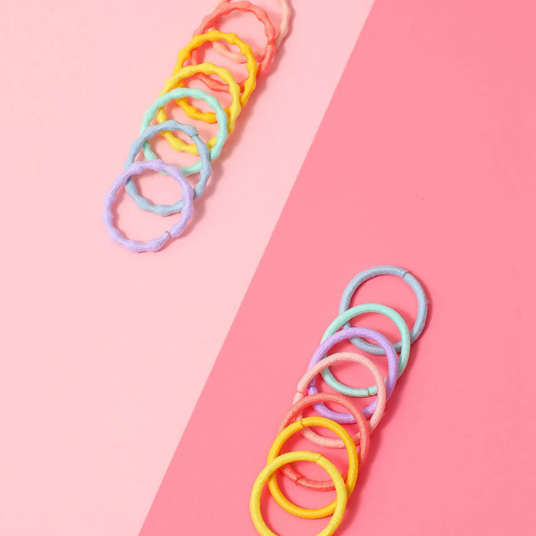 New MINISO Mini Elastici Per Capelli Colorati (100Pz)