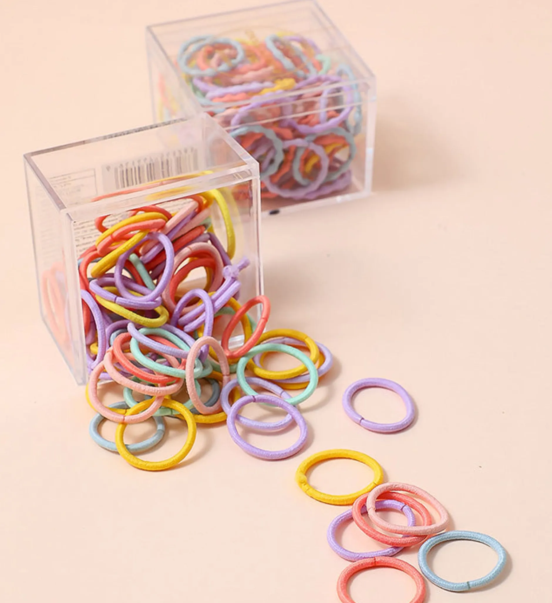 New MINISO Mini Elastici Per Capelli Colorati (100Pz)