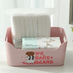 Sale MINISO Organizer Rosa We Bare Bears