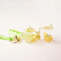 Clearance MINISO Portachiavi Cool Summer Drink - Verde (1Pz)