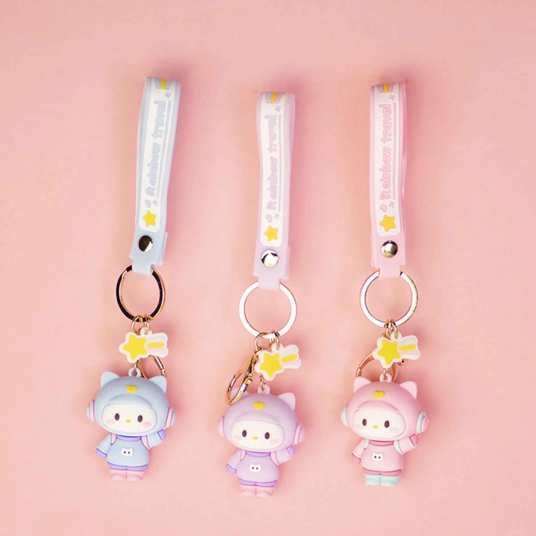 Online MINISO Portachiavi Gattino Spaziale (1Pz)