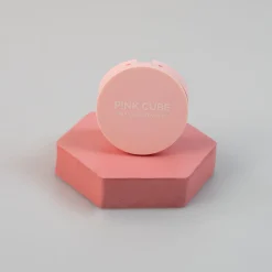 MINISO Pressed Powder - Pink Cube (01 Creamy Beige)