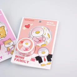 Online MINISO Set Nastro Adesivo E Stickers - Mini Family (1Pz)