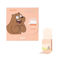 Discount MINISO Sticky Notes Grizzly - We Bare Bears
