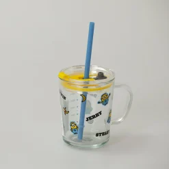Online MINISO Tazza In Vetro Con Cannuccia - Minions (1Pz) (400Ml)