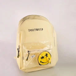 Clearance MINISO Zaino Bianco Smiley World